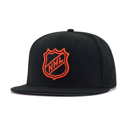 National Hockey League Black NHL Shield New Era 59Fifty Fitted