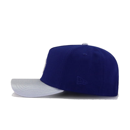 Los Angeles Dodgers Dark Royal Blue Metallic Silver New Era 9Forty A-Frame Snapback