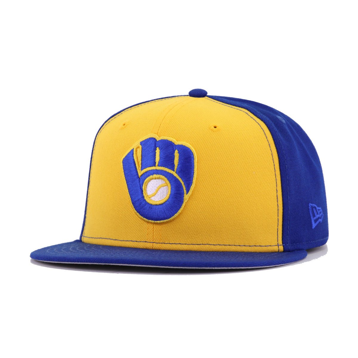 Milwaukee Brewers A Gold Light Royal Blue 1978 New Era 59Fifty Fitted
