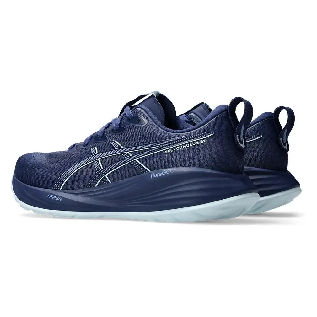 Men's GEL-Cumulus 27 Running Shoes Indigo Blue and Cool Grey