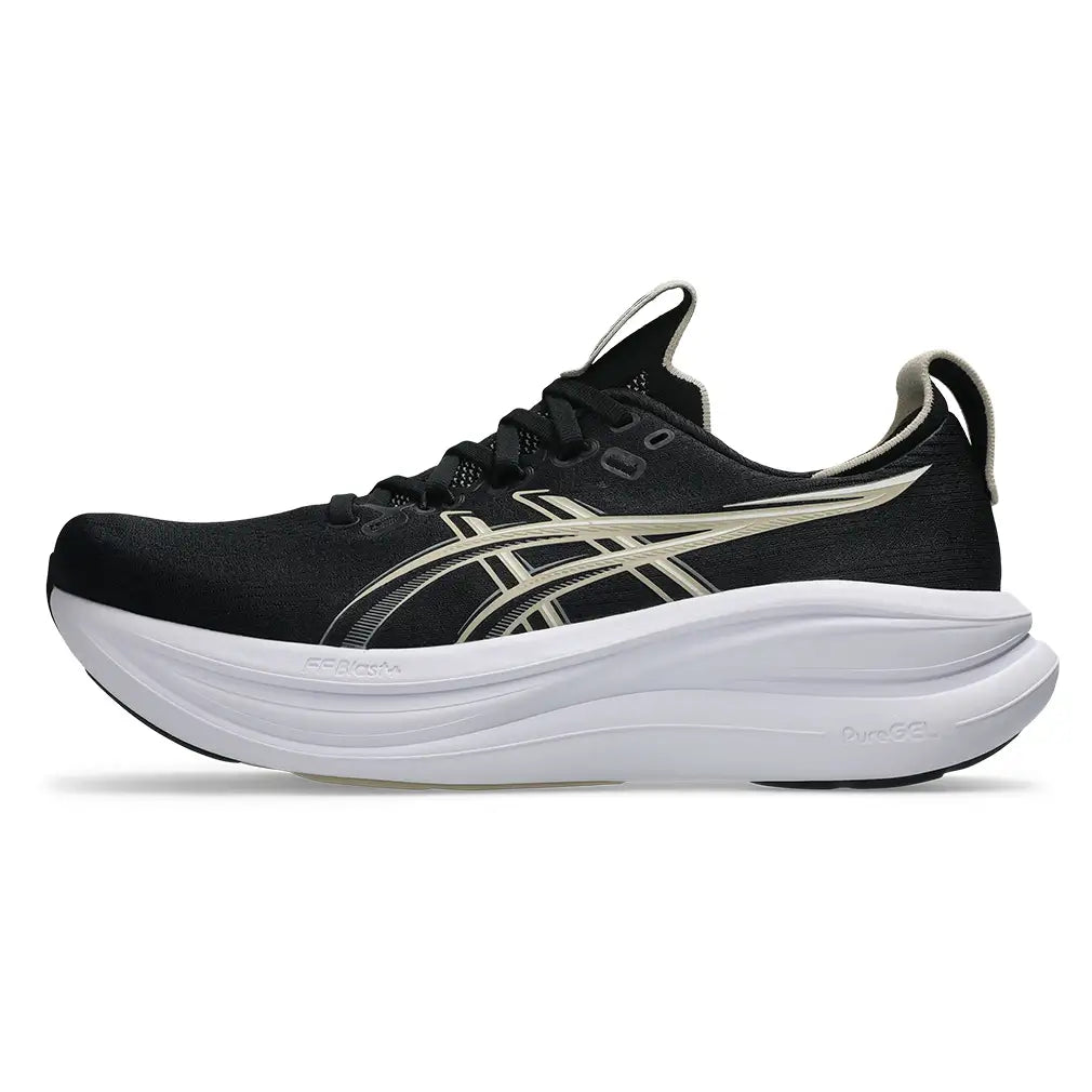 Men's Gel-Nimbus 28 Running Shoes Black and Feather Grey