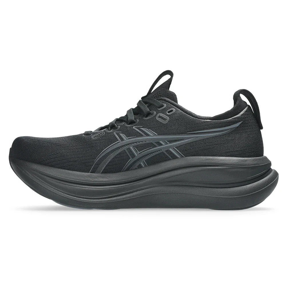 Women's Gel-Nimbus 28 Running Shoes Black and Graphite Grey