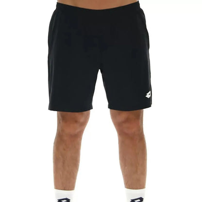 Men's Top II 7 Inch Tennis Short-Apparel-Lotto-101891-1CL_ALL_BLACK-L-Tennis Express