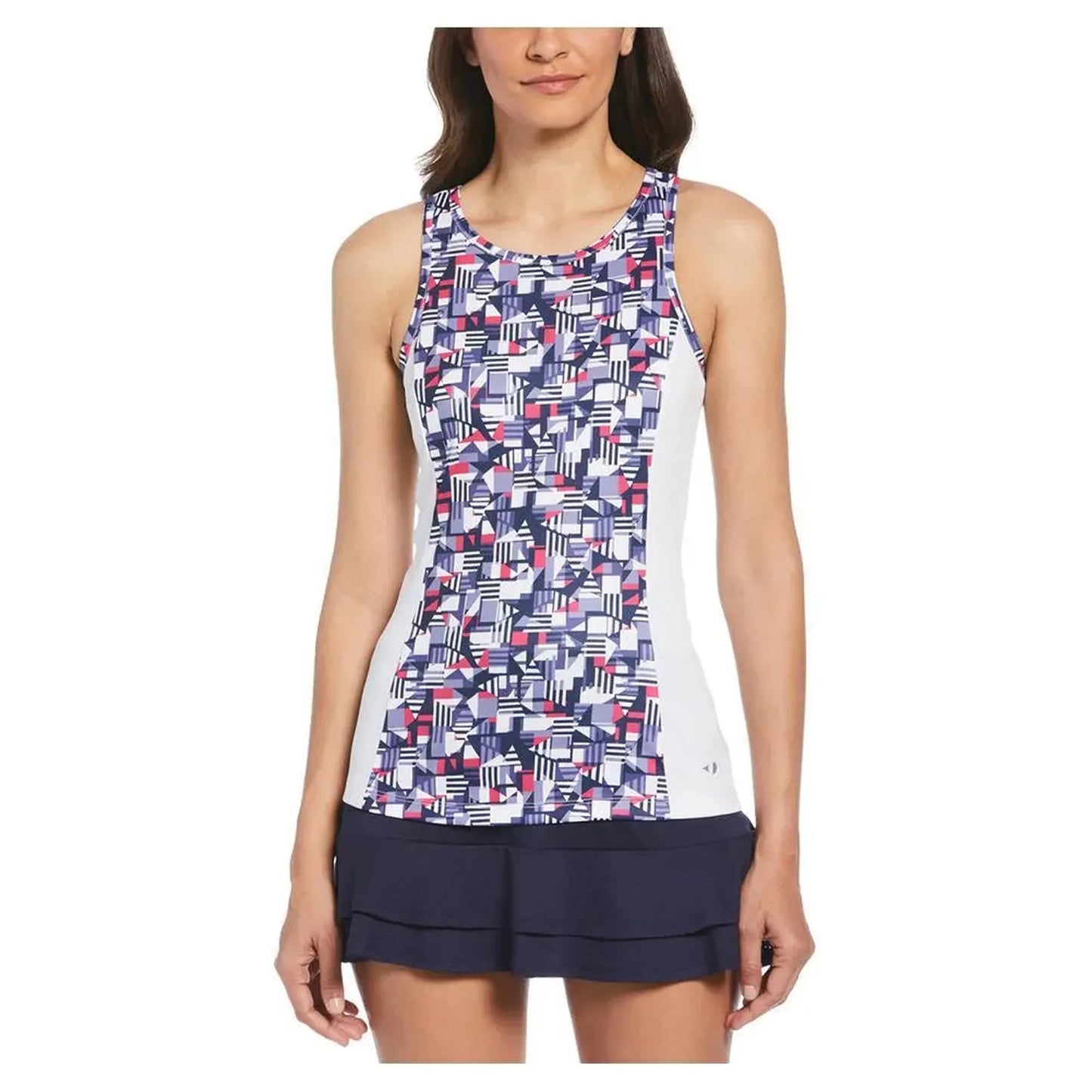 Women's Ace Print Tennis Tank Peacoat-Apparel-Grand Slam-102738-DEFAULT-L-Tennis Express
