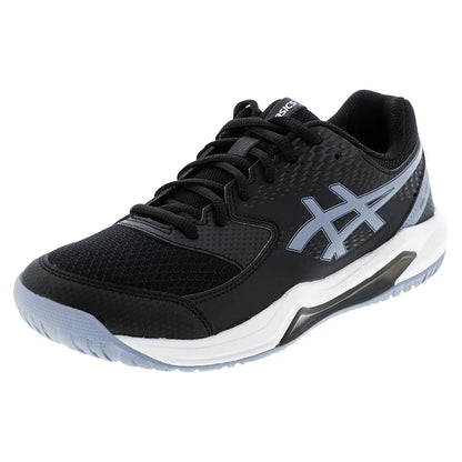 Men's GEL-Dedicate 8 Tennis Shoes Black and Grey Blue-Footwear-Asics-6-BLACK/GREY_BLUE, [current_file_name-Tennis Express