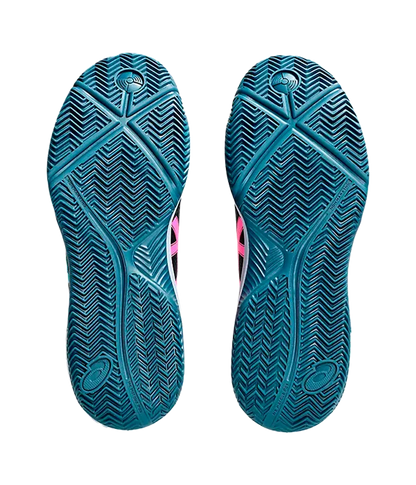 Padel Shoes Asics Gel-Dedicate 8 Black/Energy Aqua