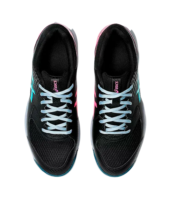 Padel Shoes Asics Gel-Dedicate 8 Black/Energy Aqua