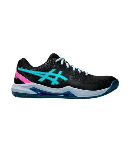 Padel Shoes Asics Gel-Dedicate 8 Black/Energy Aqua