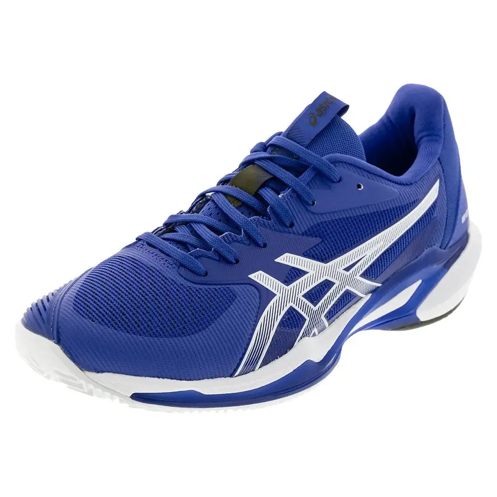 Men's Solution Speed FF 3 Clay Tennis Shoes Dark Cobalt and White-Footwear-Asics-1041A437-401F25copy-1-[Sku]-Tennis Express