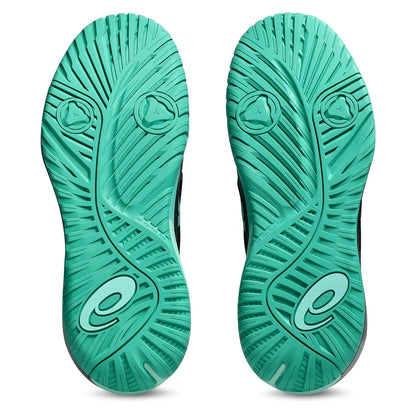 Men's GEL-Resolution X Tennis Shoes Black and Aurora Green
