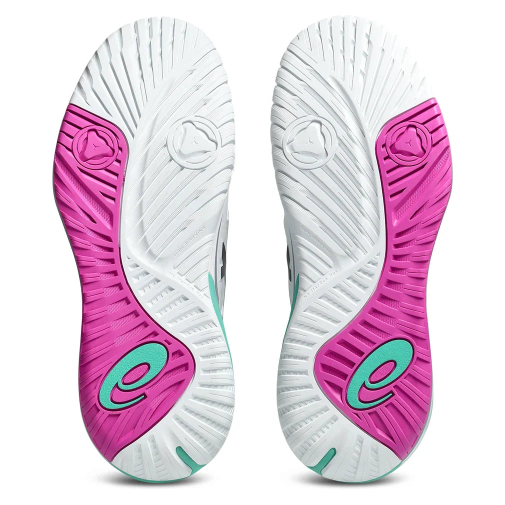 Men's GEL-Resolution X Tennis Shoes White and Aurora Green