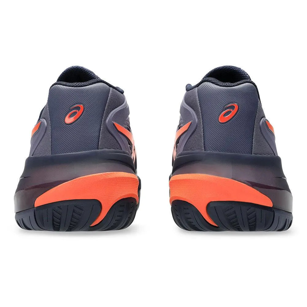 Men's GEL-Resolution X Tennis Shoes Greyish Purple and Nova Orange