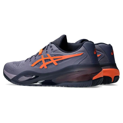 Men's GEL-Resolution X Tennis Shoes Greyish Purple and Nova Orange