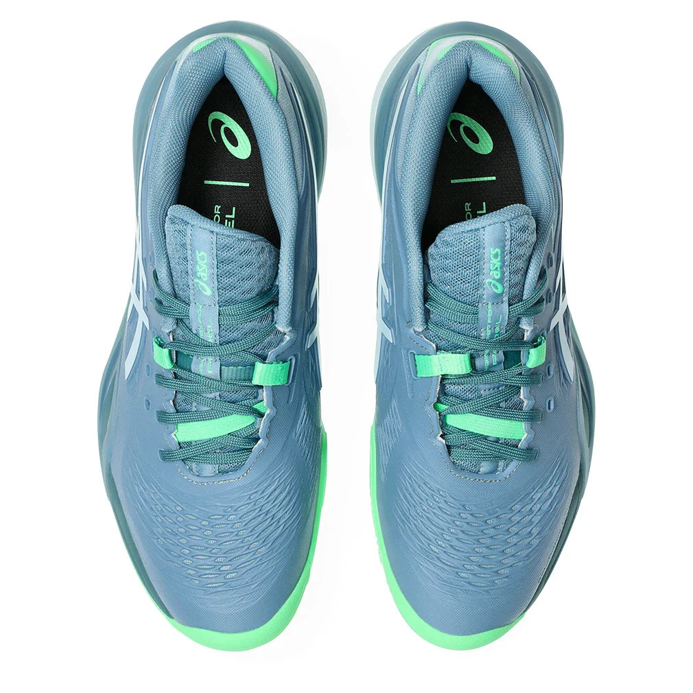 Men's GEL-Resolution X Padel Shoes Saba Blue and Cool Grey