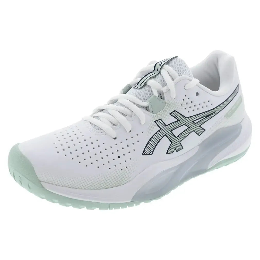 Men's GEL-Challenger 15 Tennis Shoes White and Lichen Rock-Footwear-Asics-1041A510-100F25copy-Tennis Express