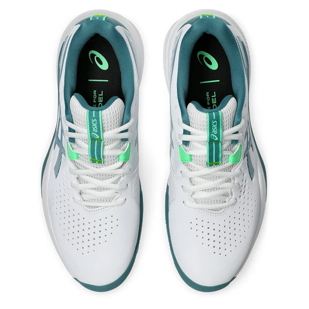 Men's GEL-Challenger 15 Padel Shoes White and Misty Pine