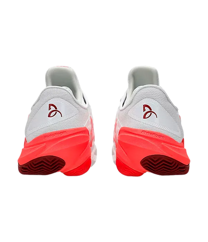 Padel Shoes Asics Court FF 3 Novak Clay White/Electric Red 2025