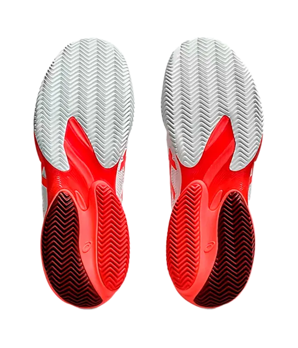 Padel Shoes Asics Court FF 3 Novak Clay White/Electric Red 2025