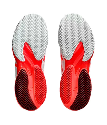 Padel Shoes Asics Court FF 3 Novak Clay White/Electric Red 2025