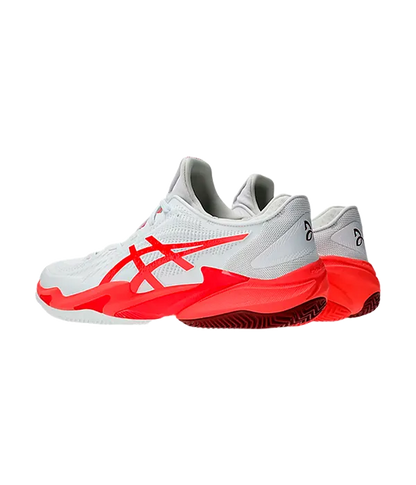 Padel Shoes Asics Court FF 3 Novak Clay White/Electric Red 2025