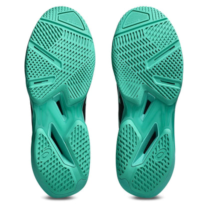 Men's Solution Speed FF 4 Tennis Shoes Black and Aurora Green