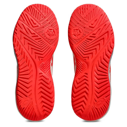 Women's GEL-Dedicate 8 Pickleball Shoes Cream and Flash Red