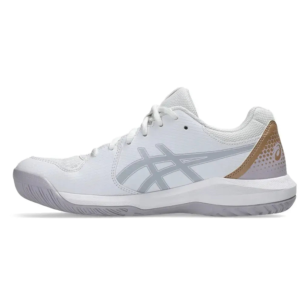 Women's GEL-Dedicate 8 Pickleball Shoes White and Dusk Violet