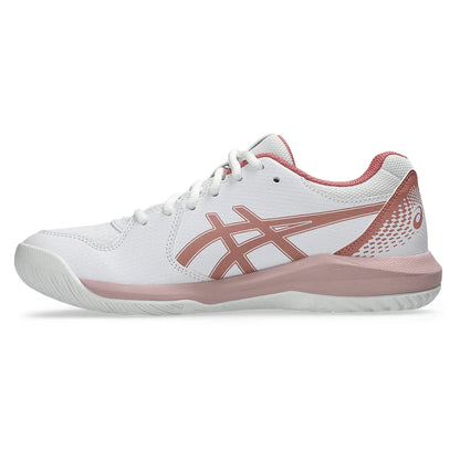 Women's GEL-Dedicate 8 Tennis Shoes White and Rose Rouge