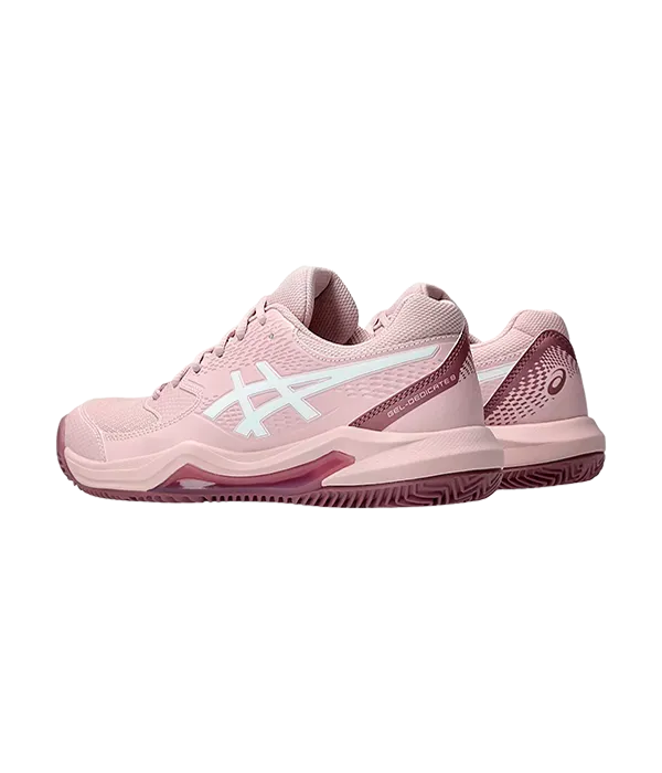 Padel Shoes Asics Gel-Dedicate 8 Clay Mujer Watershed Rose/White