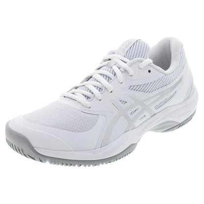 Women's Game FF Tennis Shoes White and Pure Silver-Footwear-Asics-1042A281-101S25-Tennis Express