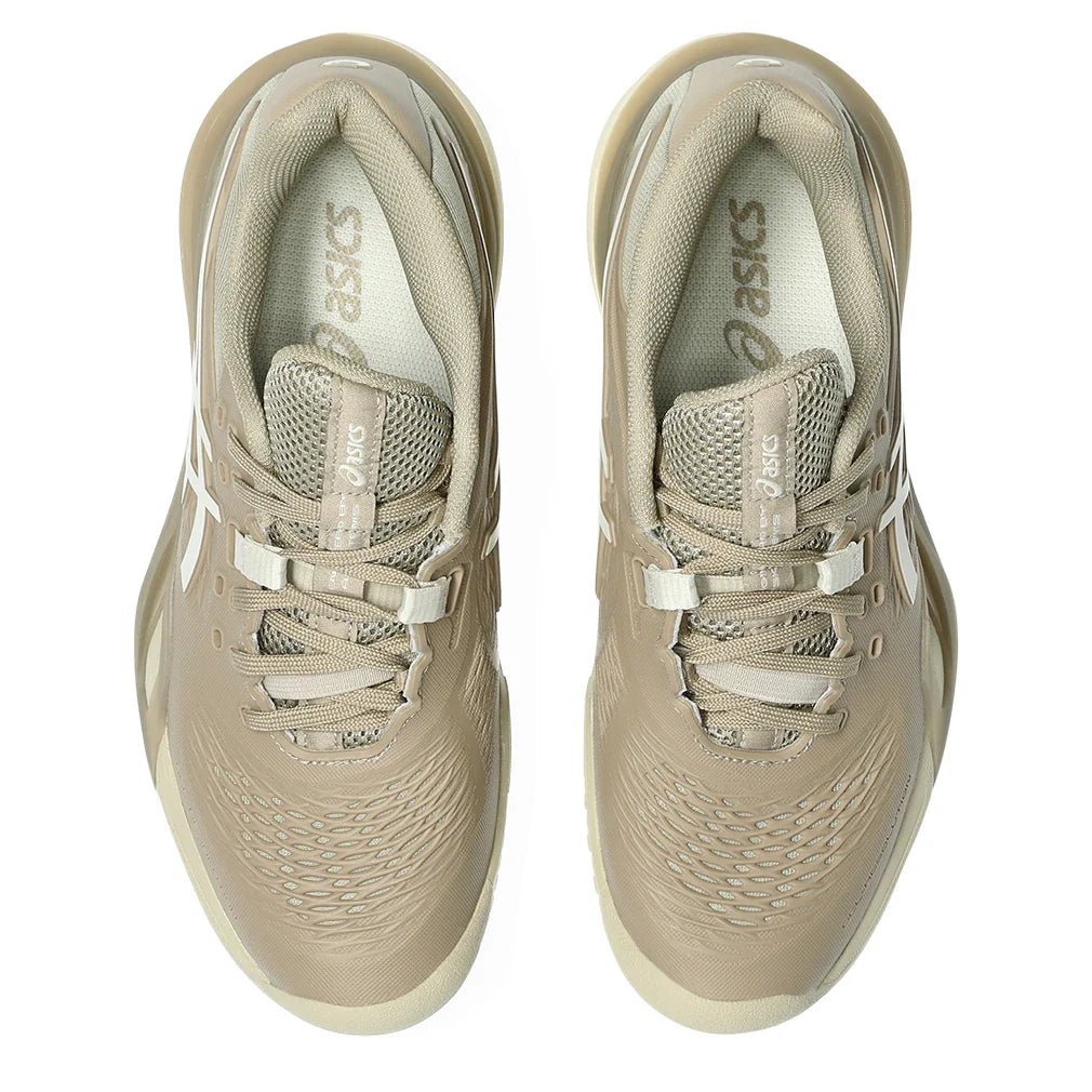 Women's GEL-Resolution X Omnicourt Tennis Shoes Wood Crepe and Birch