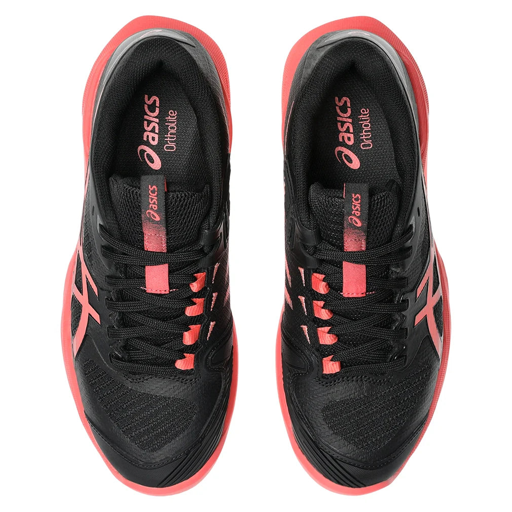 Women's Solution Speed FF 4 Tennis Shoes Black and Sienna
