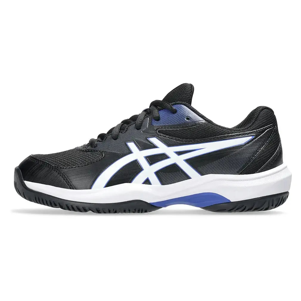 Juniors' GEL-Game GS Tennis Shoes Black and White