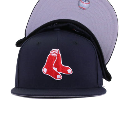 Boston Red Sox Navy Socks New Era 59Fifty Fitted