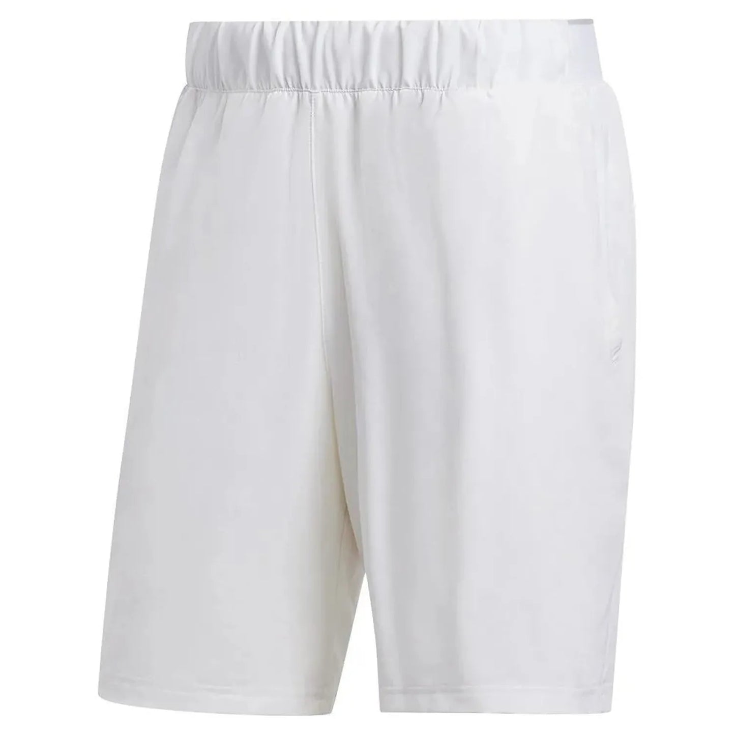 Men's Club Stretch Woven 9 Inch Tennis Shorts White-Apparel-Adidas-106293-DEFAULT-L-Tennis Express