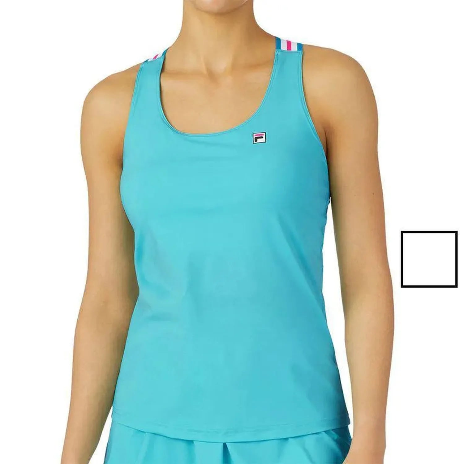 Women's Tie Breaker Cross Back Tennis Tank-Apparel-Fila-108185-DEFAULT-L-1-[Sku]-Tennis Express
