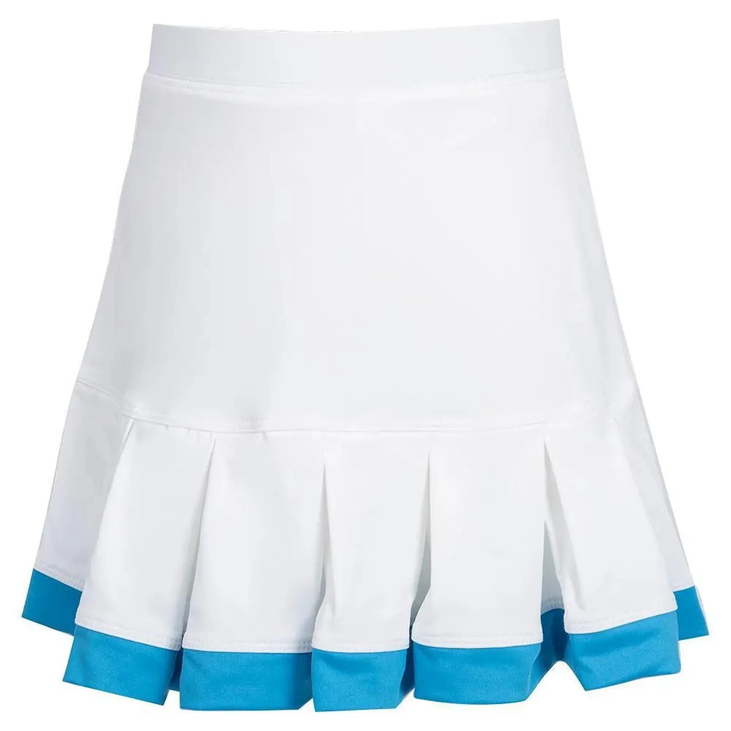 Girl's Pleat Tennis Skort with Trim White-Apparel-Little Miss Tennis-108519-DEFAULT-L-Tennis Express