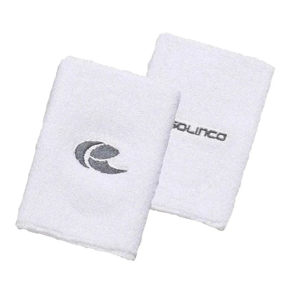 Double-Wide Wrist Band White and Gray-Accessories-Solinco-109372-DEFAULT-L-Tennis Express