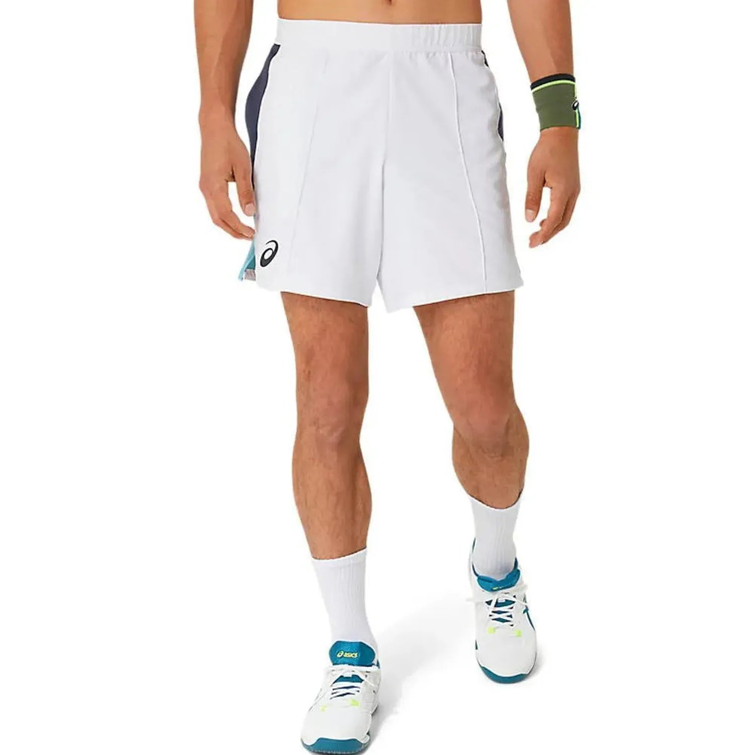 Men's Match 7 Inch Tennis Short-Apparel-Asics-109968-100_BRILLIANT_WHITE-L-2-[Sku]-Tennis Express