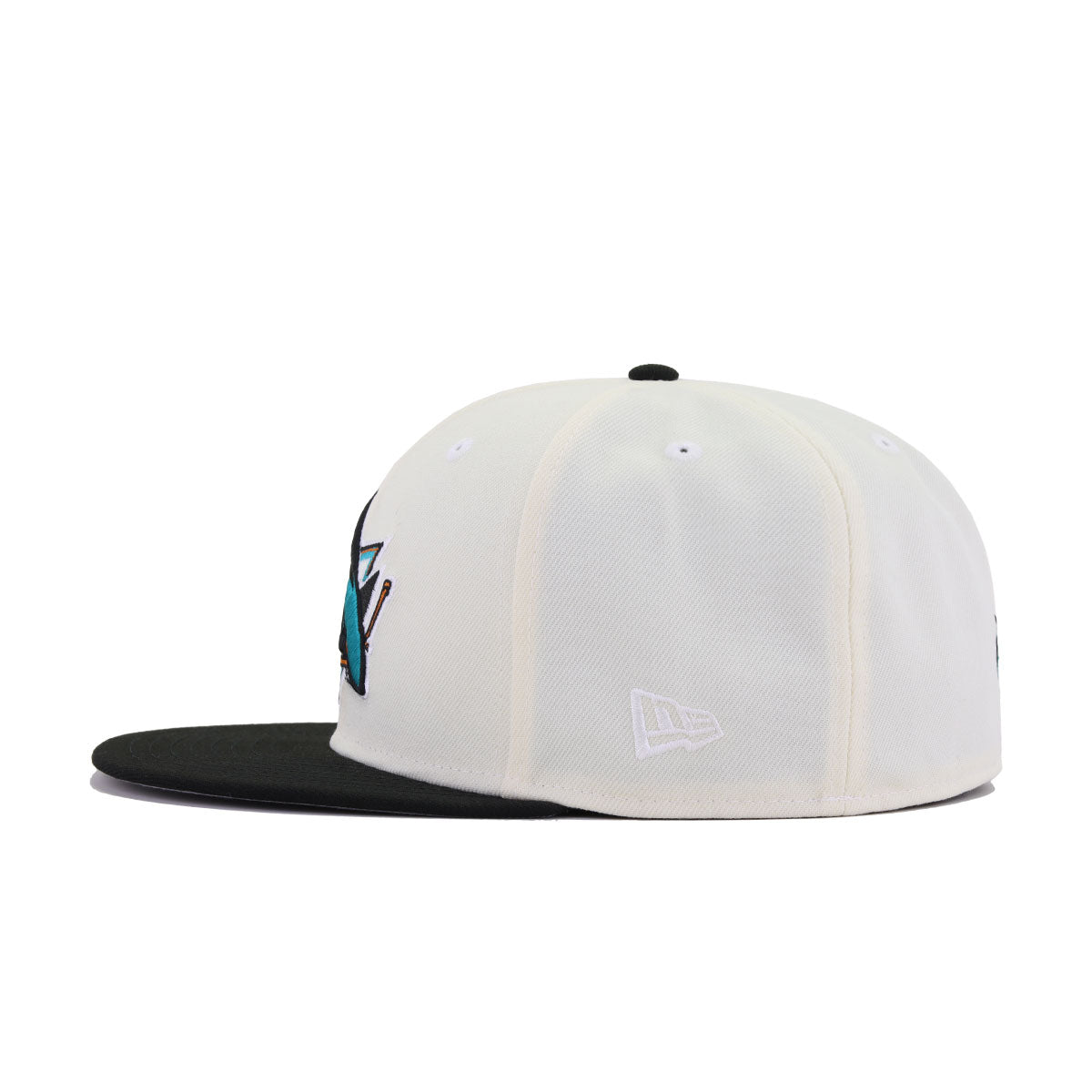 San Jose Sharks Chrome Black New Era 59Fifty Fitted