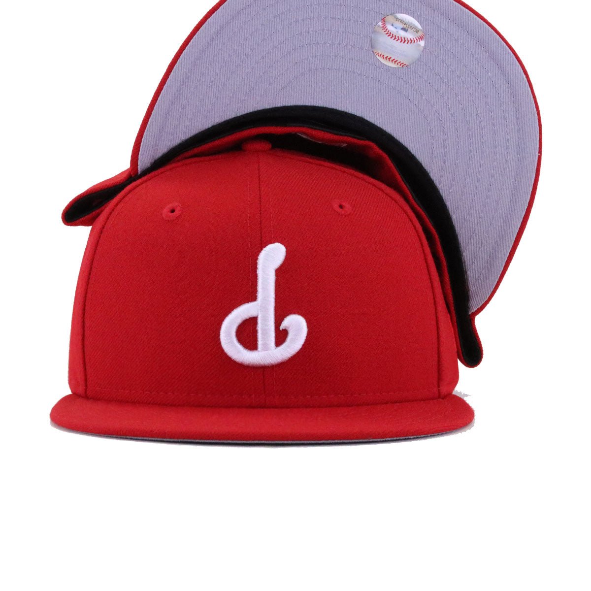 Philadelphia Phillies Scarlet Upside Down New Era 59Fifty Fitted