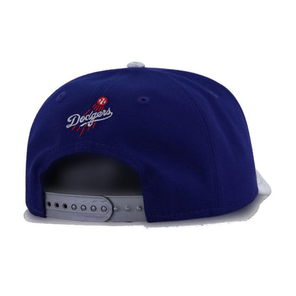Los Angeles Dodgers Dark Royal Blue Metallic Silver New Era 9Forty A-Frame Snapback