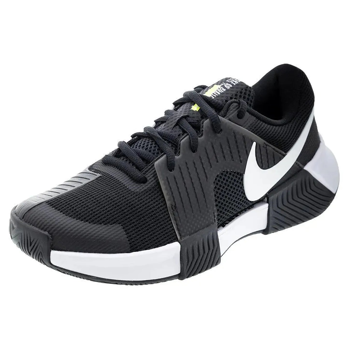 Men's Zoom GP Challenge 1 Tennis Shoes Black and White-Footwear-Nike-110556-DEFAULT-L-Tennis Express