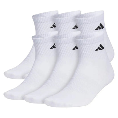 Men's Superlite 3.0 6 Pack Quarter Tennis Socks White and Black-Socks-Adidas-111245-DEFAULT-L-Tennis Express