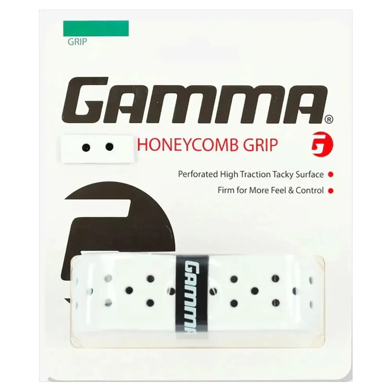 Honeycomb Tennis Grip White-Accessories-Gamma-111342-DEFAULT-L-Tennis Express