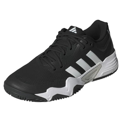 Mens Solematch Control 2 Tennis Shoes Core Black and Silver Metallic-Footwear-Adidas-112621-DEFAULT-L-Tennis Express