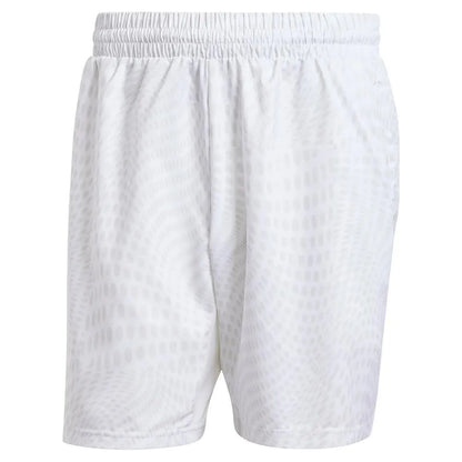 Mens Club Graphic 7 Inch Tennis Shorts White and Dash Grey-Apparel-Adidas-112649-DEFAULT-L-Tennis Express