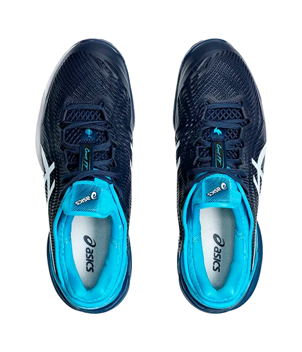 Padel Shoes Asics Court FF 3 Novak Clay Blue Expansive/White