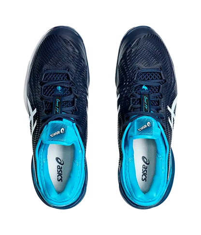 Padel Shoes Asics Court FF 3 Novak Clay Blue Expansive/White