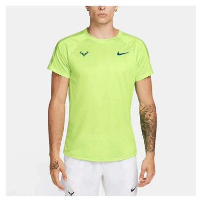 Mens Rafa Dri-Fit Challenger Short Sleeve Tennis Top-Apparel-Nike-113073-702_VOLTGEODE_TEAL-L-Tennis Express